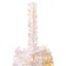 vidaXL Christmas Tree White PVC, steel 70.9 in Tough Christmas Tree